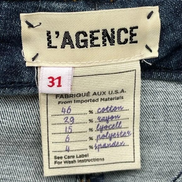 L'AGENCE Margot  high-rise ankle jeans 31 - Picture 3 of 7